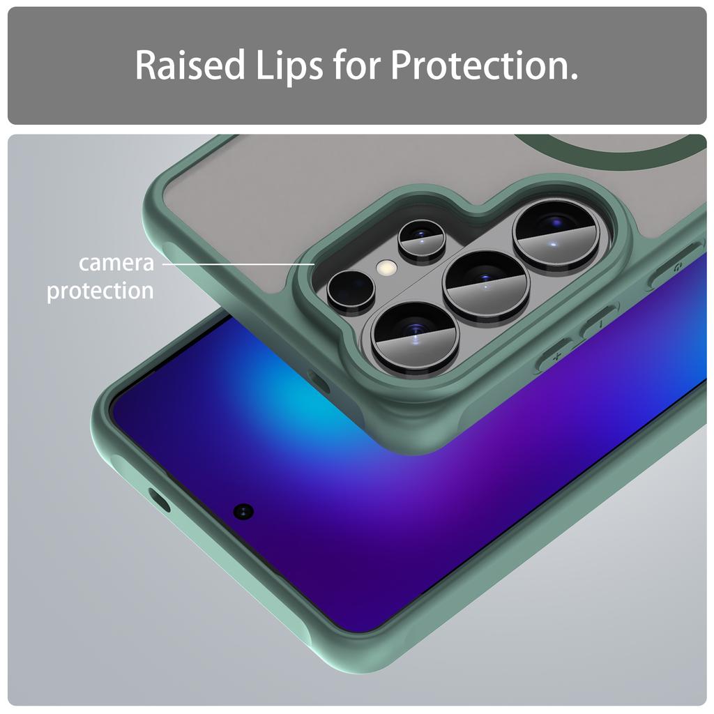 Матовый Магнитный Чехол Для Samsung Galaxy S26 S25 Edge S24 Ultra Plus FE A16 A26 A36 A56 A35 A55 A07 A17 4G 5G TPU+PC Чехол