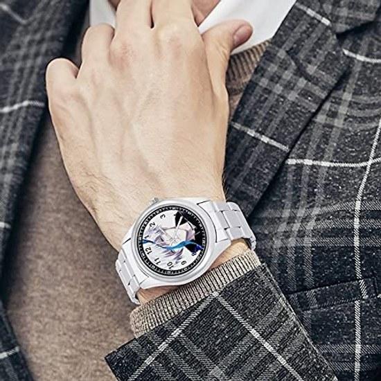 Jujutsu Kaisen Gojo Satoru Wristwatch Stainless Steel Watch Fashion Casual Lightweight Simple Dial Easy Read Unisex