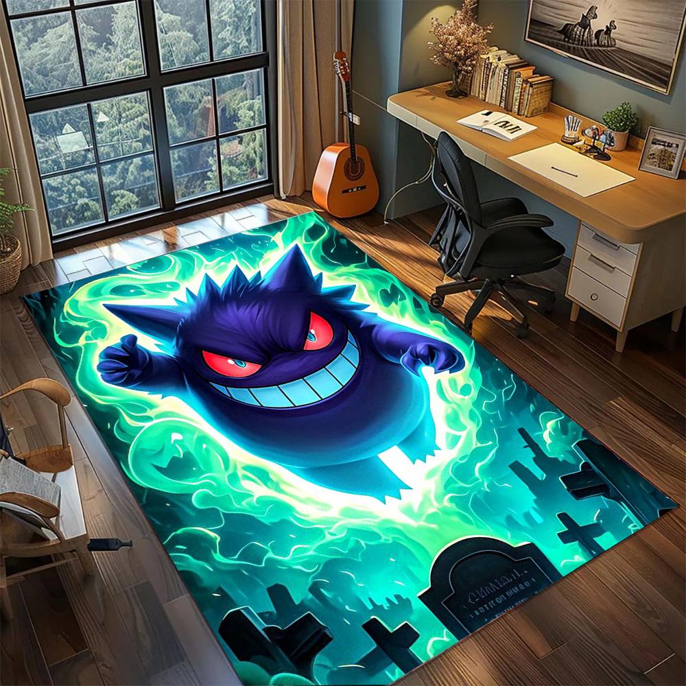 Ectoplasma Area Floor Mat Washable Non Slip, Stylish Carpet Rug for Home Gamer Room Bedroom Space.-TING