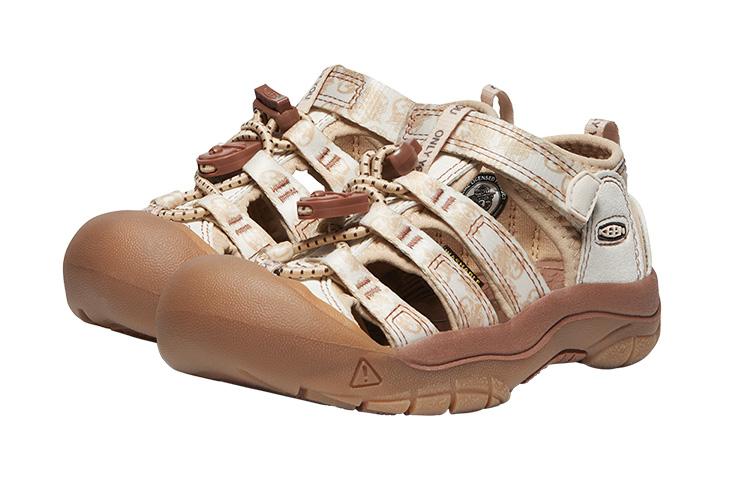 Keen Newport H2 Children's Sandals Ecru/Brown Children Aged 3 7 Years Old 1027382