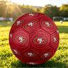 San Francisco 49ers Size 5 Sports Training Ball Shock Absorbing Durable Ball For Match Daily Practice Outdoor Activities