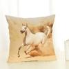New Horse Printing Cushion Cover Cotton Linen Cartoon Horse Throw Pillow Case For Sofa Decorative Pillowcase Almohada Zt139
