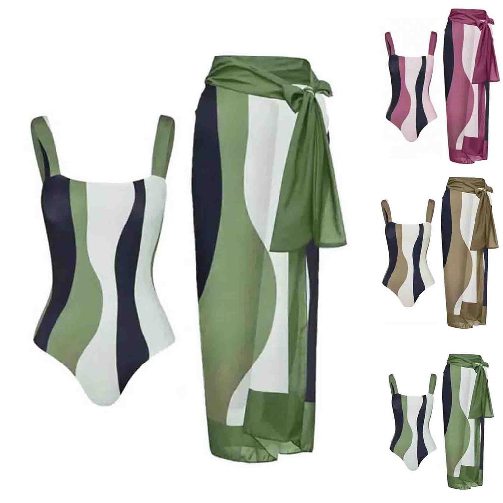 Women's Fashion One-piece Bikini Seaside Holiday Spa Swimwear Set