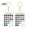 Makeup Color Guide 2Pcs Palette Keychain Pendant, Clear Acrylic Season Analysis Swatches Spring Summer Fall Winter Colors Keychain, Card, Gifts