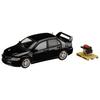 HJ64 1/64 Mitsubishi Lancer Evolution 9 GSR with Engine Display Model, Black Mica, Finished Product