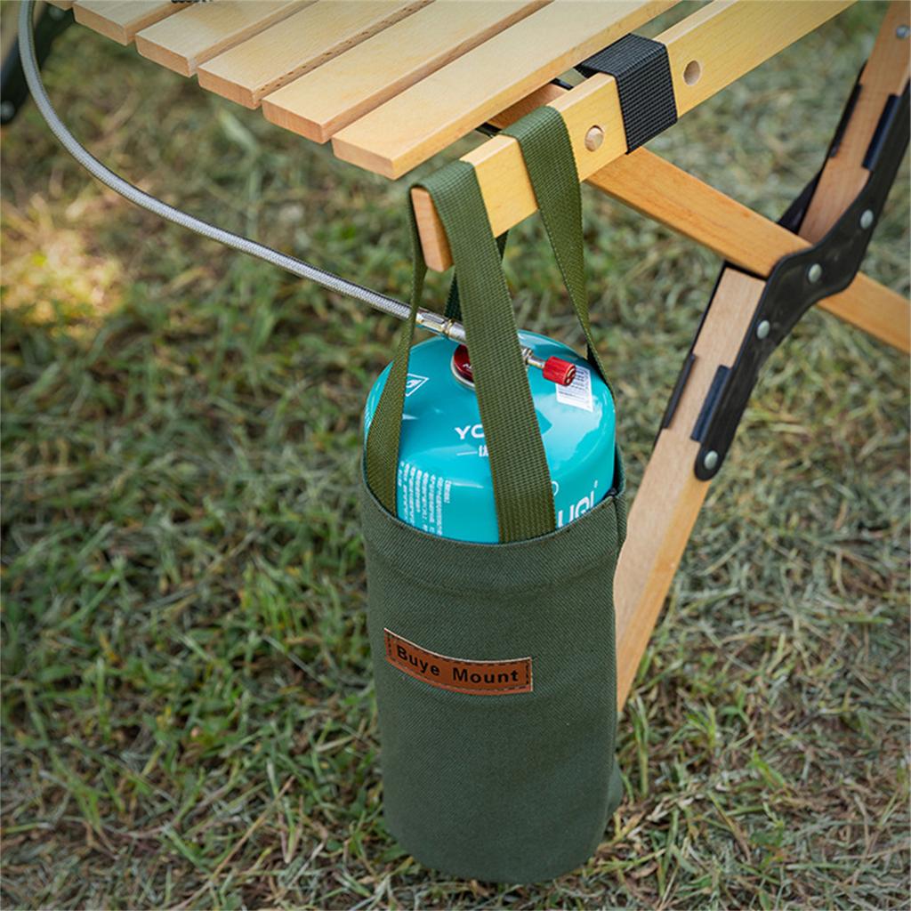 Canvas Cup Holder Bag Portable Tote For Thermos Flask Water Bottle Umbrella Universal Outdoor Accessory