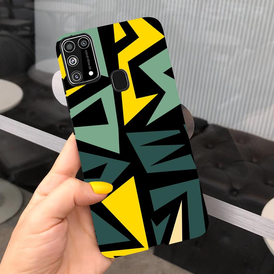 Для Samsung Galaxy M31 Чехол SM-M315F Милый Мультяшный Медведь Расписной Чехол для Телефона Для Samsung M31 M 31 GalaxyM31 Бампер Мягкий Funda