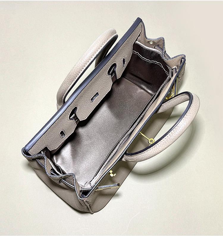 Сумка Hermes Birkin 25 Платина Мастер-Ремесленник с подкладкой из шелкового ацетата, Легкое хранение для Birkin 30 и 35