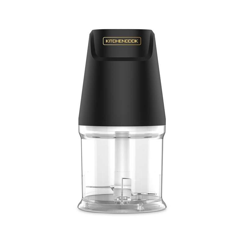 Kitchencook - Matt Pod - Noir - Mini Hachoir - 300 W - 2 Lames Inox