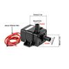 240 л/ч, 12 В, 5 Вт, электрический бесщеточный мини-водяной насос для аквариума, пруда, фонтана, гидропоники, черный микропогружной
