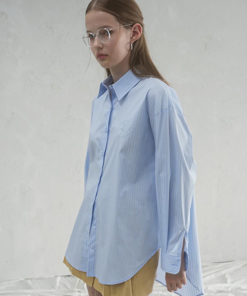 VIVACIOUS Ciel Unbalance Stripe Shirt - 2Col