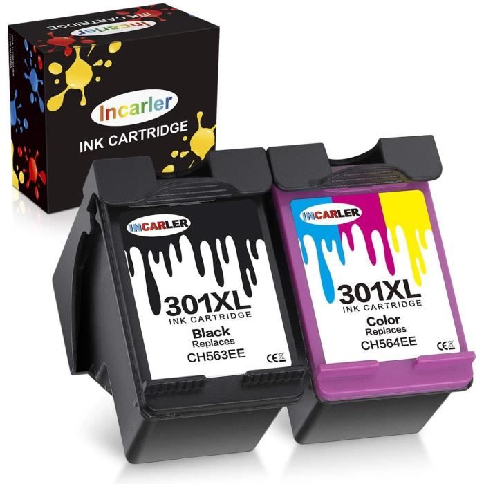 Чернильный картридж Incarler 301 XL, совместимый с HP 301XL для Envy 5530 4500 5532 4507 Deskjet 2540 2542