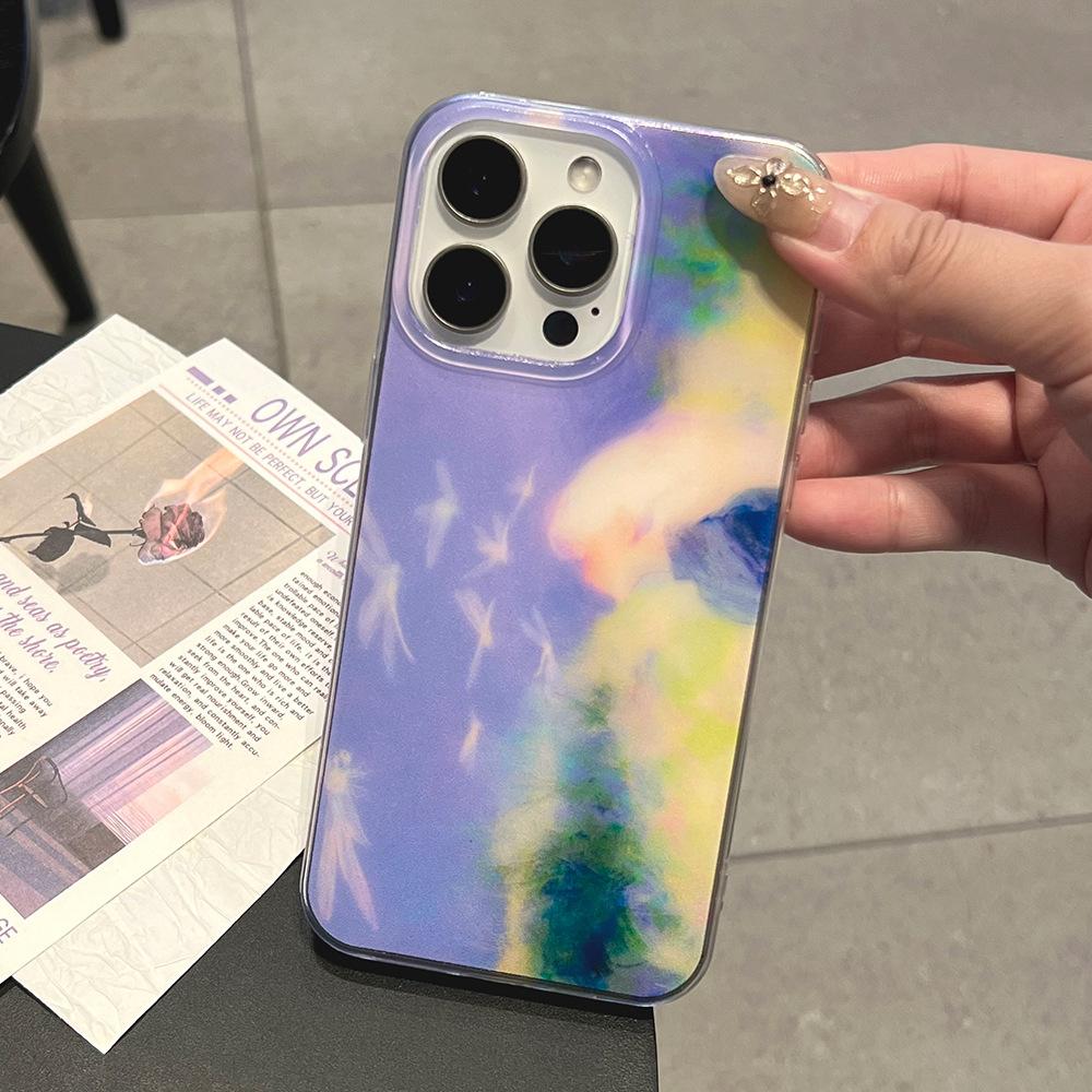 Подходит для iPhone17PRO противоударный чехол для мобильного телефона стиль картины маслом мечта девушка Apple 16/15 защитный чехол