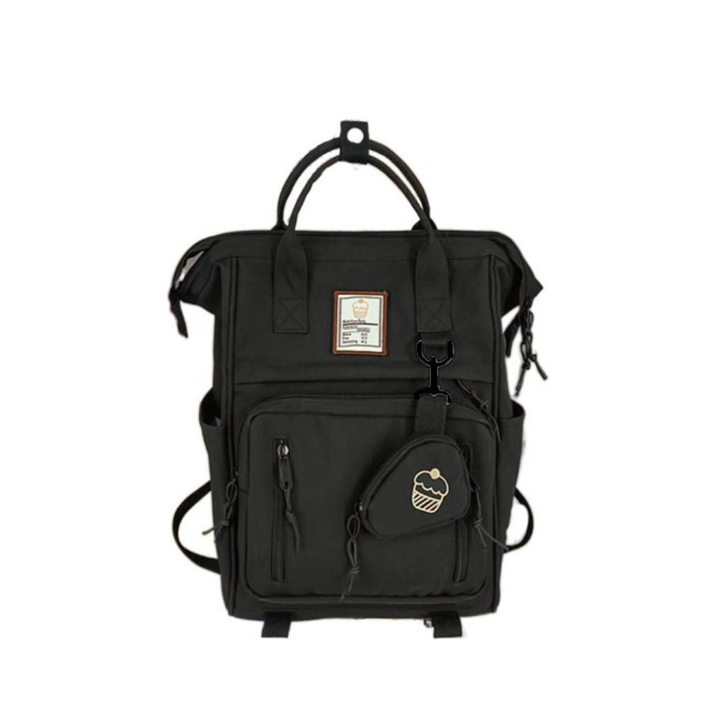 Nylon Laptop Backpack Portable Ins Shoulder Bag Wear-Resistant College School Bag Women