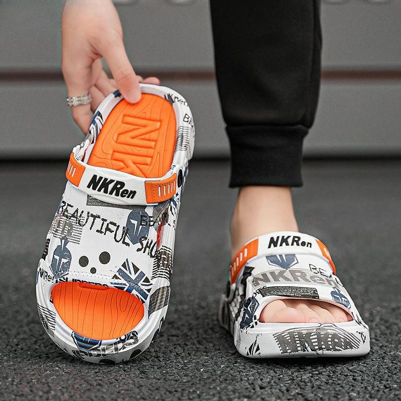 Мужские тапочки летние повседневные мужские туфли пляжные элегантные мужские туфли из ЭВА ПВХ резина низкая цена забавные шлепанцы дизайнерские роскошные взрослые распродажа