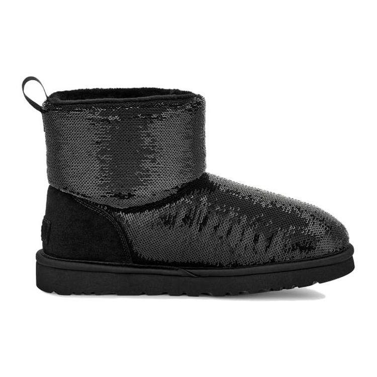 UGG Классический мини-сапог Mirror Ball, черный (Женский) Женские кроссовки 1151291-BLK