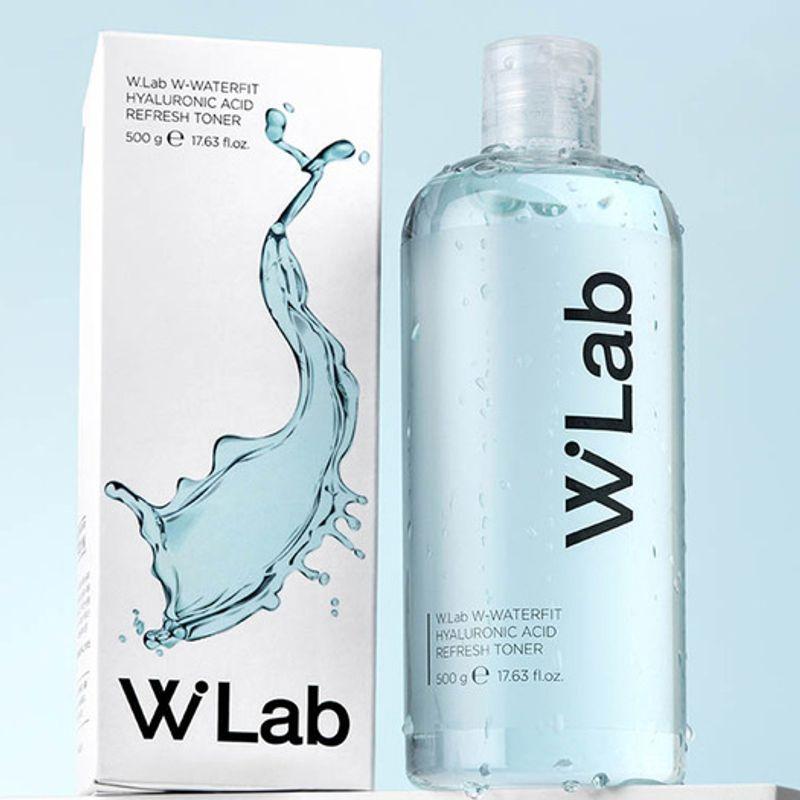 W Water Fit Гиалуроновая кислота Освежающий Тоник Большой Объем 500 г / Низкомолекулярная Гиалуроновая кислота Слабокислотный Тоник
