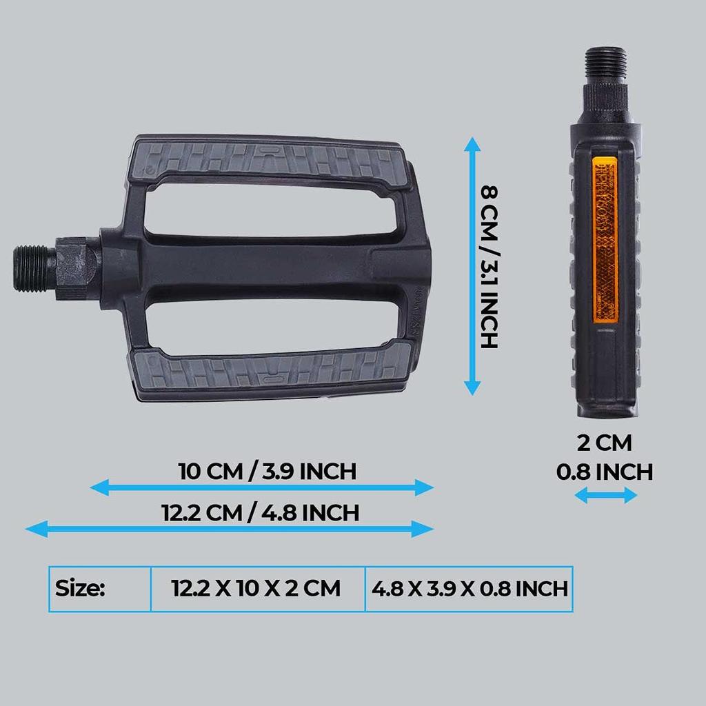 Педаль BBB черная ONE SIZE Steady Rider BPD-44