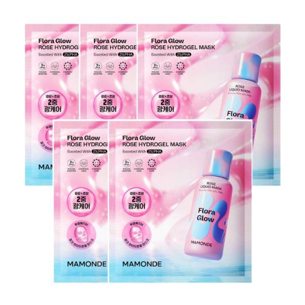 Mamonde Flora Glow Rose Hydrogel Mask 42g x 5pcs