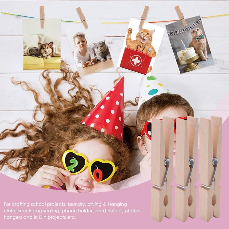 Прочные уличные прищепки с пружиной, деревянные прищепки для рукоделия и развешивания одежды на бельевой веревке для стирки