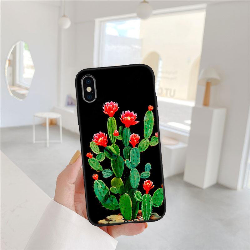 FM11 Мягкий чехол для телефона с кактусами и суккулентами для Redmi Note 10 11 12 Pro Max 10S 10C 10T 11A 11S 12S 12C