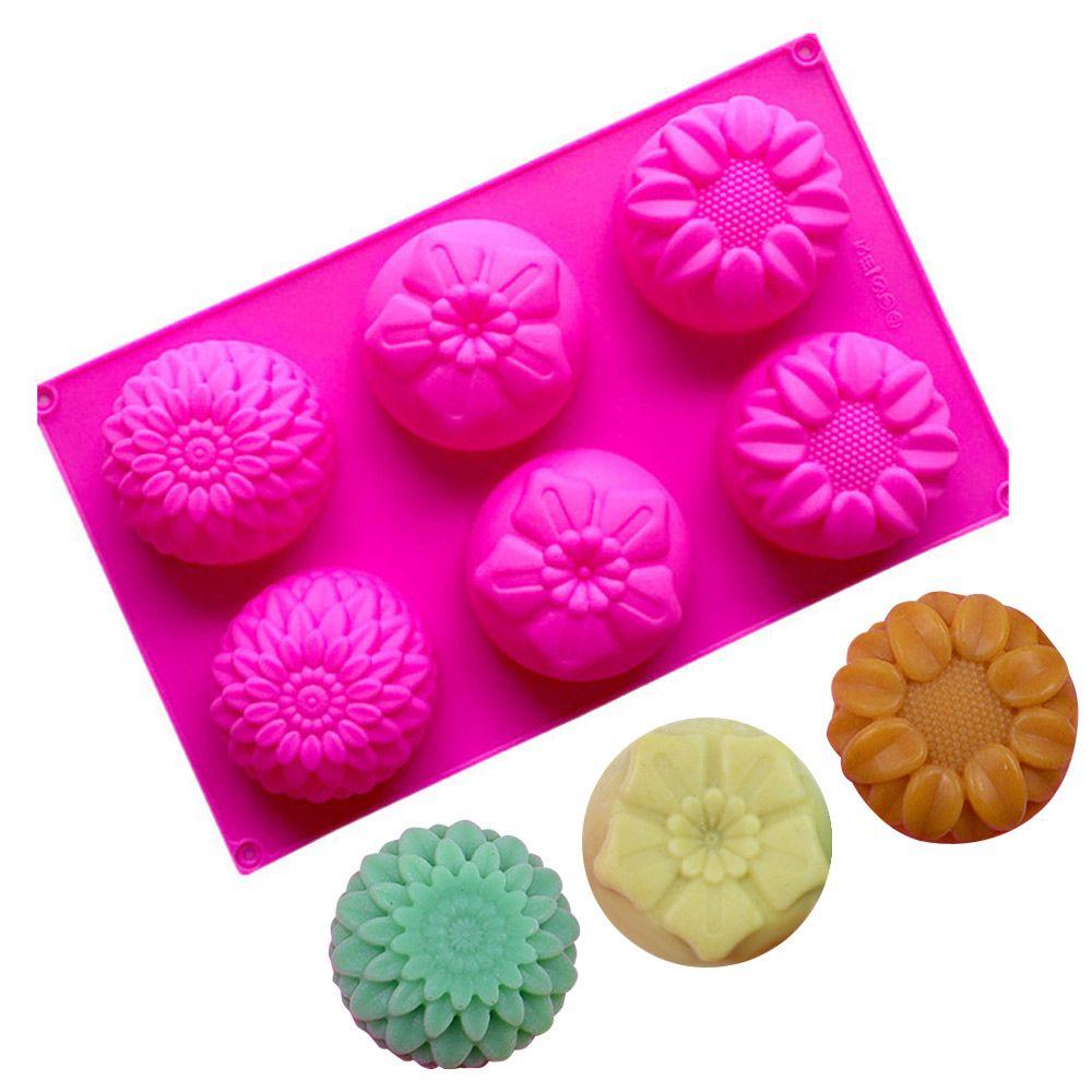 Cavities Handmade Butterfly Flower Cake Mould Silicone Soap Mold Pudding Candy Mold Soaps Supplies