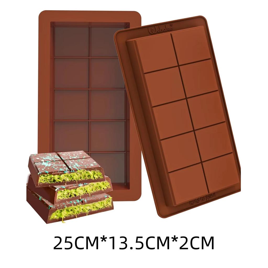 2 ШТ. Форма для шоколада Прямоугольная силиконовая форма Пищевой силикон Сделай сам Ручной сэндвич Домашние инструменты Принадлежности для выпечки Изготовление конфет
