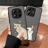 Чехол-накладка для телефона Funda Back для Xiaomi Redmi Note 14 14C A4 13 Pro Plus 13C 12 11 9S 10 Мультяшный милый кот