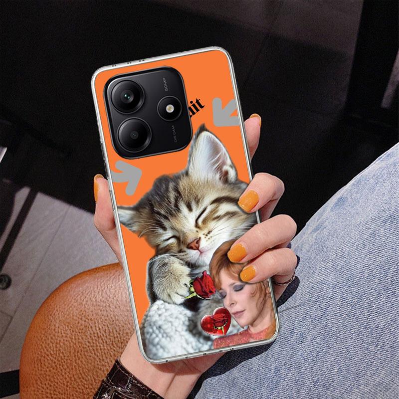 Чехол для телефона Mylene Farmer для Xiaomi Redmi Note 15 14 13 12S 12 11 Pro Plus 14S 11S 11E 10 10S 11T 5G Персонализированный чехол Redmi No