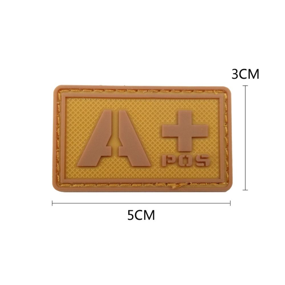 Светящийся значок группы крови, вышитая нашивка, аварийная повязка на руку, магическое кольцо-наклейка с группой крови