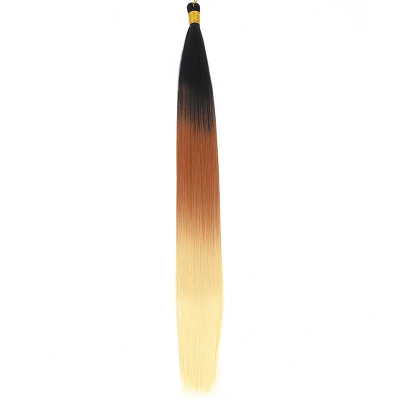 28” Synthetic Bone Straight Braiding Hair Bulk Crochet Braids Hair Pre Stretched Braiding Hair For Box Braids Hair Extensions
