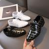 Boys Shoes Kids Flats Causal Children's Wedding Shoes Toddlers Black Fashion Student School Performance