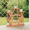 VidaXL Flower Stand 110x25x105 Cm Solid Fir Wood 362878
