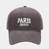 Простая бейсболка с вышивкой букв PARIS, универсальный козырек от солнца на весну и лето, мягкая кепка для пары