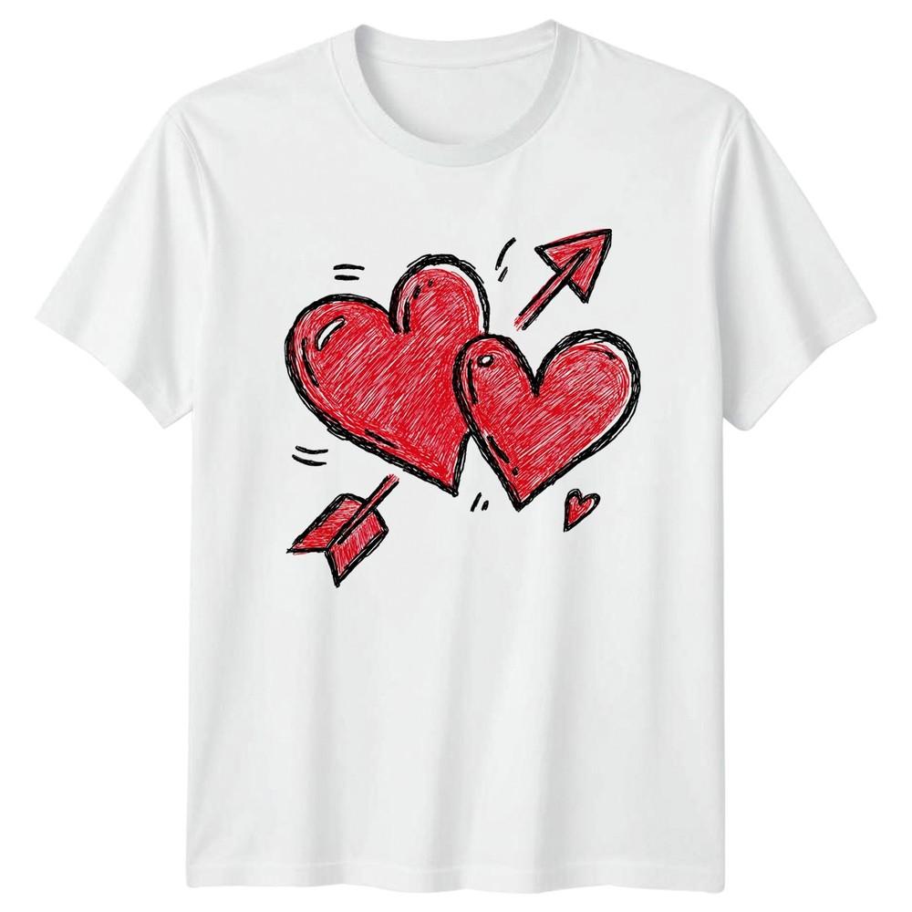 Two Hearts Beat As One TShirt Valentines Day Love