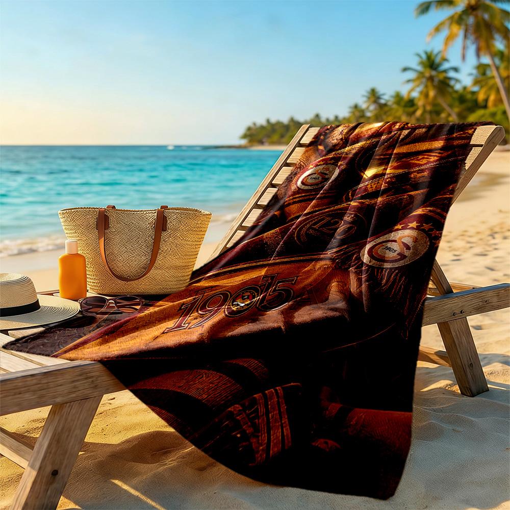 Galatasaray Beach Towel Super Soft Microfiber Quickdry Fabric Comfortable Lightweight