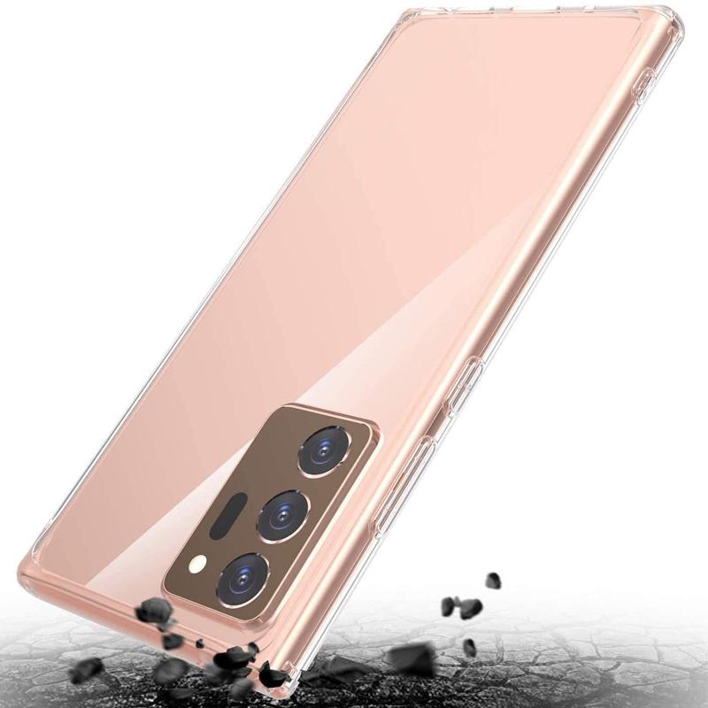 Чехол для телефона Samsung Galaxy Note 20 Ultra, мягкий прозрачный, полный, ультратонкий, прозрачная задняя крышка для Samsung Galaxy Note 20, ударопрочный бампер