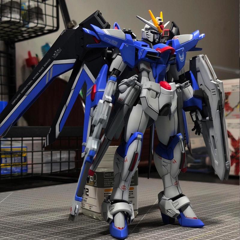 HG Rising Freedom 1/144 Seed FREEDOM С Водными Наклейками Стойка Двойная Маска Сборная Фигурка Фигурки Действия Летающий Freedom XFS