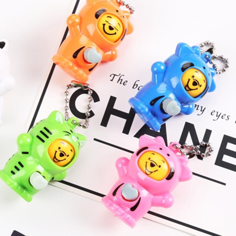 Pack of 5 Small Dolls Face Softball Keychains Sturdy Plastic Sports Themed Charm Portable Fashion Accessories
