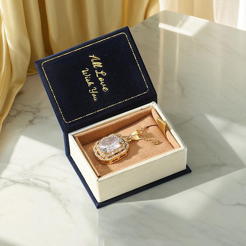 Маленькая книга футляр для ювелирных изделий ретро креативная принцесса кольцо и ожерелье подарочная коробка упаковка для малого бизнеса