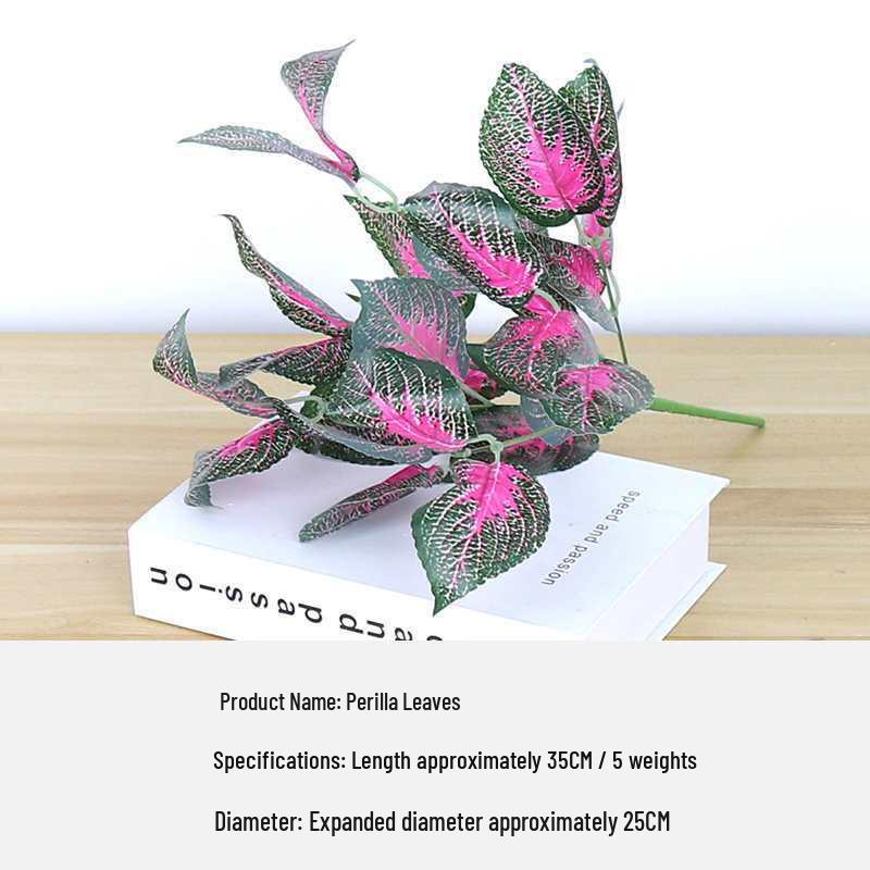 Green Plant Flower Box: Artificial Single Stem Display & Grass Partition for Office or Restaurant Decor