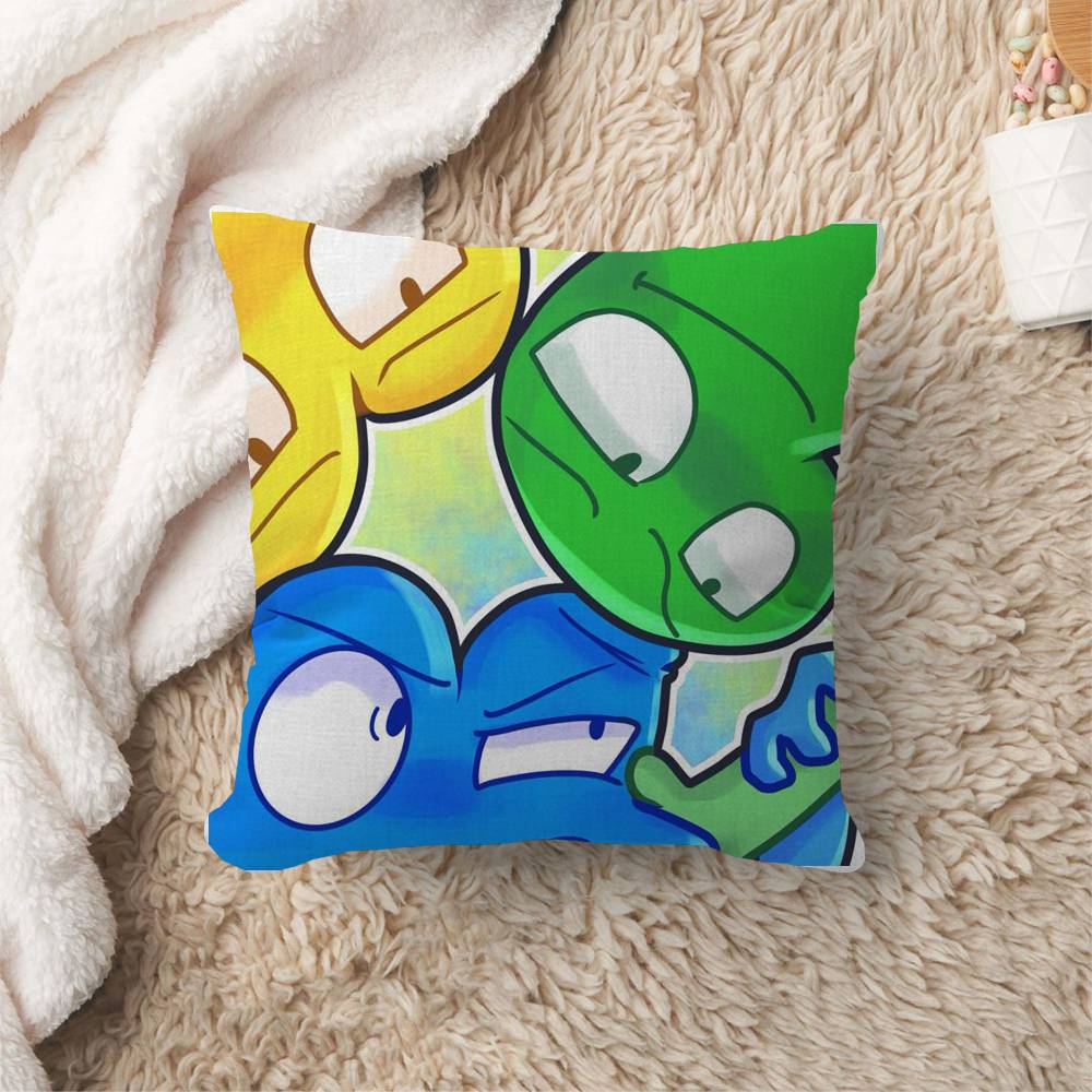 Funny Anime BFDI Cushion Cover Polyester Sofa Cushions Decorative Throw Pillows Home Decoration Pillowcover