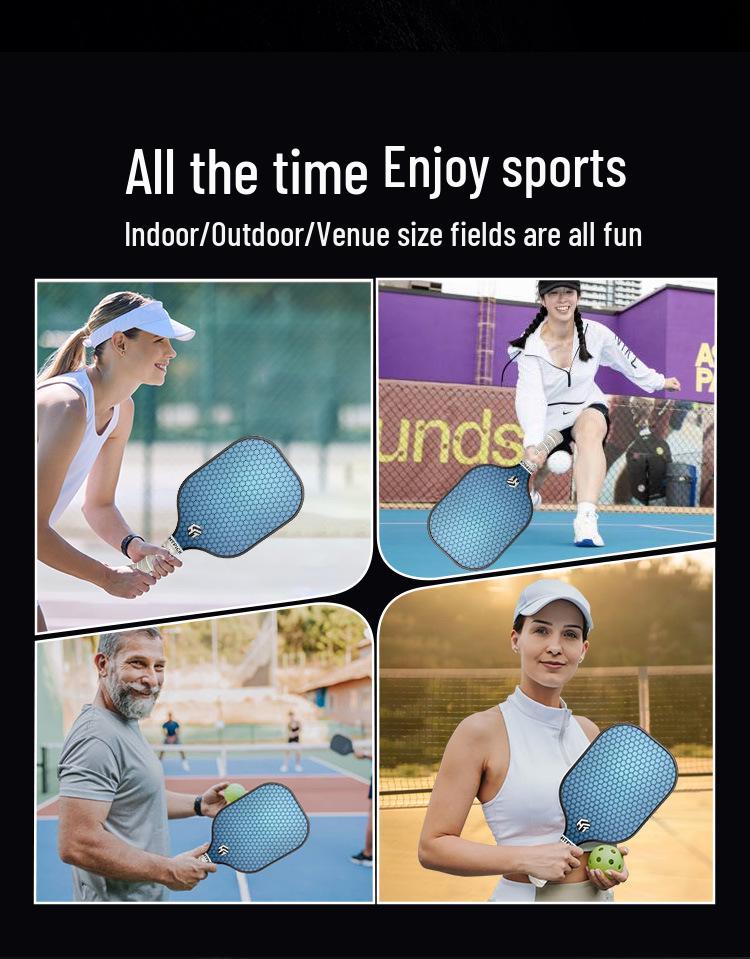 HTPICK Carbon Fiber T300 Pickleball Paddle Set for Adults & Kids - Pro Competition Level.