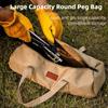 Oxford Cloth Camping Tent Storage Bag Cylindrical Bag Hiking Tool Handbag  Outdoor