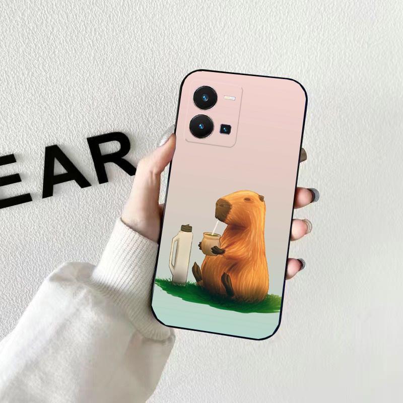 Чехол для телефона с изображением капибары для VIVO Y53S Y33S Y01 Y22S Y31 Y21 Y70 Y21S Y72 Y51 Y35 Y76 V21 V2023 V21E V20 SE