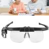 4.5x Налобная лупа Регулируемые светодиодные увеличительные очки для чтения книг и газет