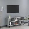 VidaXL TV Cabinet with Metal Legs Sonoma Grey 103.5x30x50 Cm