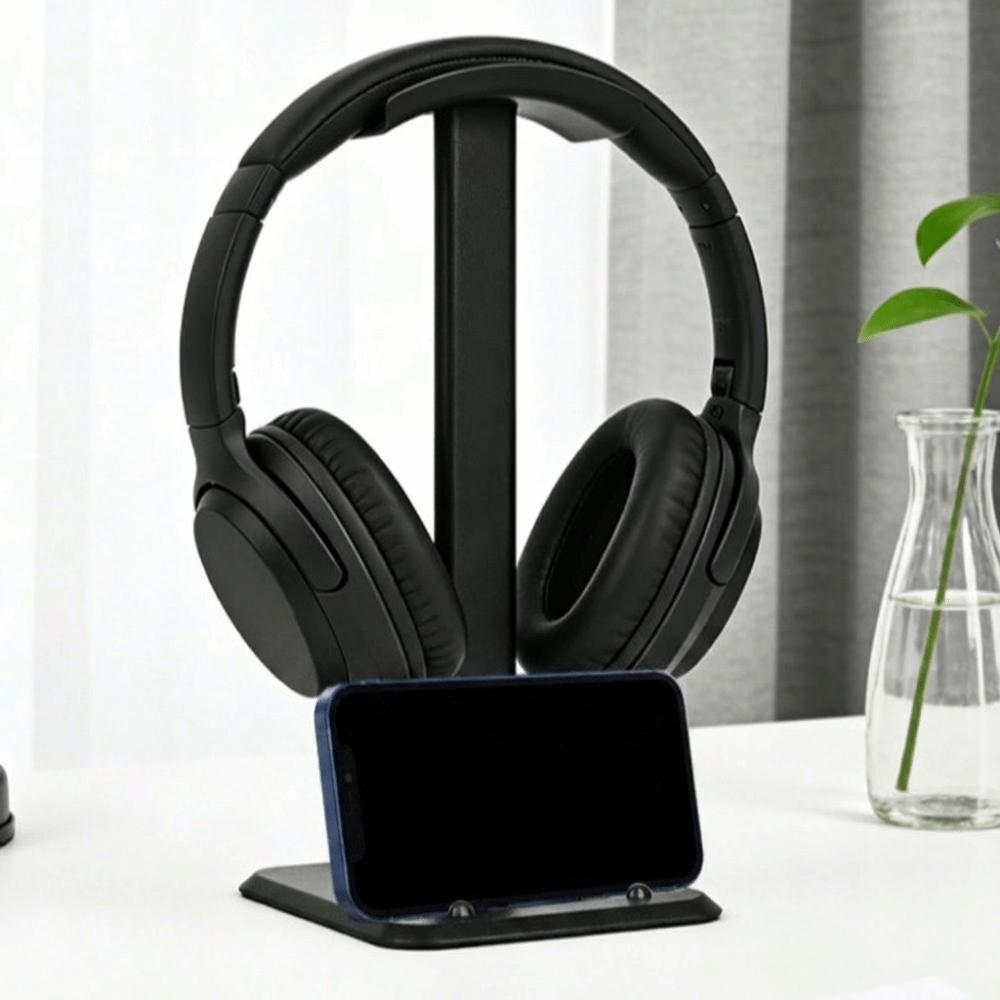 Sturdy Headset Holder Modern Headphones Stand Rack Headphone Stand Workstation