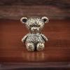 Vintage Brass Kawaii Bear Statue Ornament Copper Animal Cute Bear Home Figures Miniatures Desk Crafts Decoration Gift