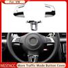 ABS Chrome Car Steering Wheel Cover Decoration Sticker Trim for Volkswagen VW GOLF 6 MK6 JETTA MK5 MK6 POLO Bora